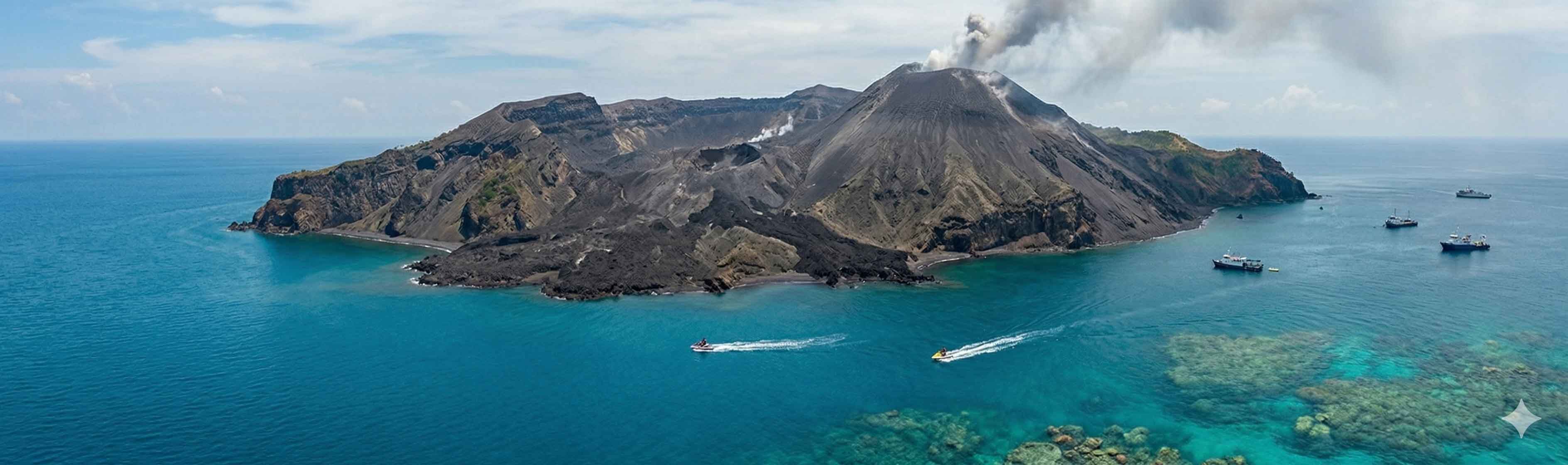 Barren Island in Andaman